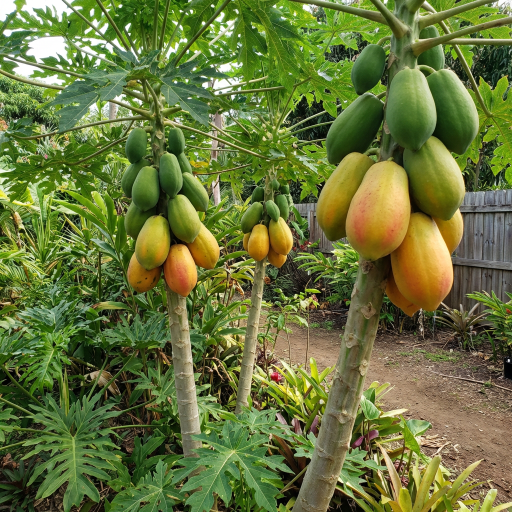 Taiwan Red Lady Papaya Fruit Seeds for Planting – Sweet Tropical Heirloom Variety