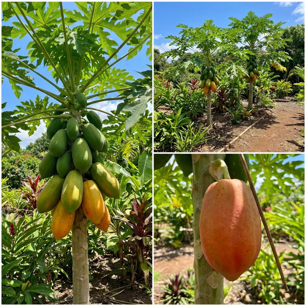 Taiwan Red Lady Papaya (Carica papaya) Fruit Seeds for Home Garden Planting