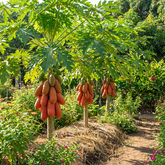 Rote Lady Papayafruchtsamen (Carica papaya) – Tropische Obstpflanze für warme Gartenklimate