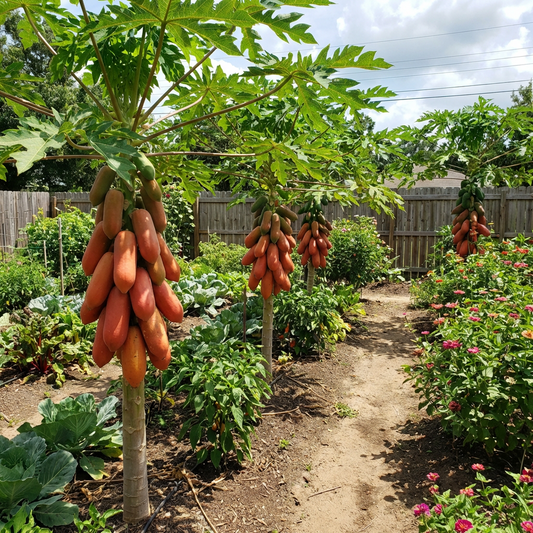 Red Lady Papaya Fruit Seeds for Planting – Sweet Tropical Variety for Home Gardens