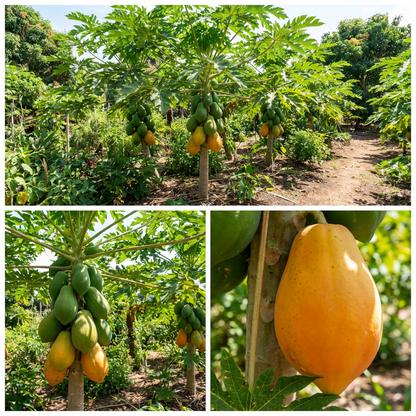 Red Lady Papaya Fruit Seeds for Planting – Heirloom Non-GMO High Germination Organic Garden Seeds