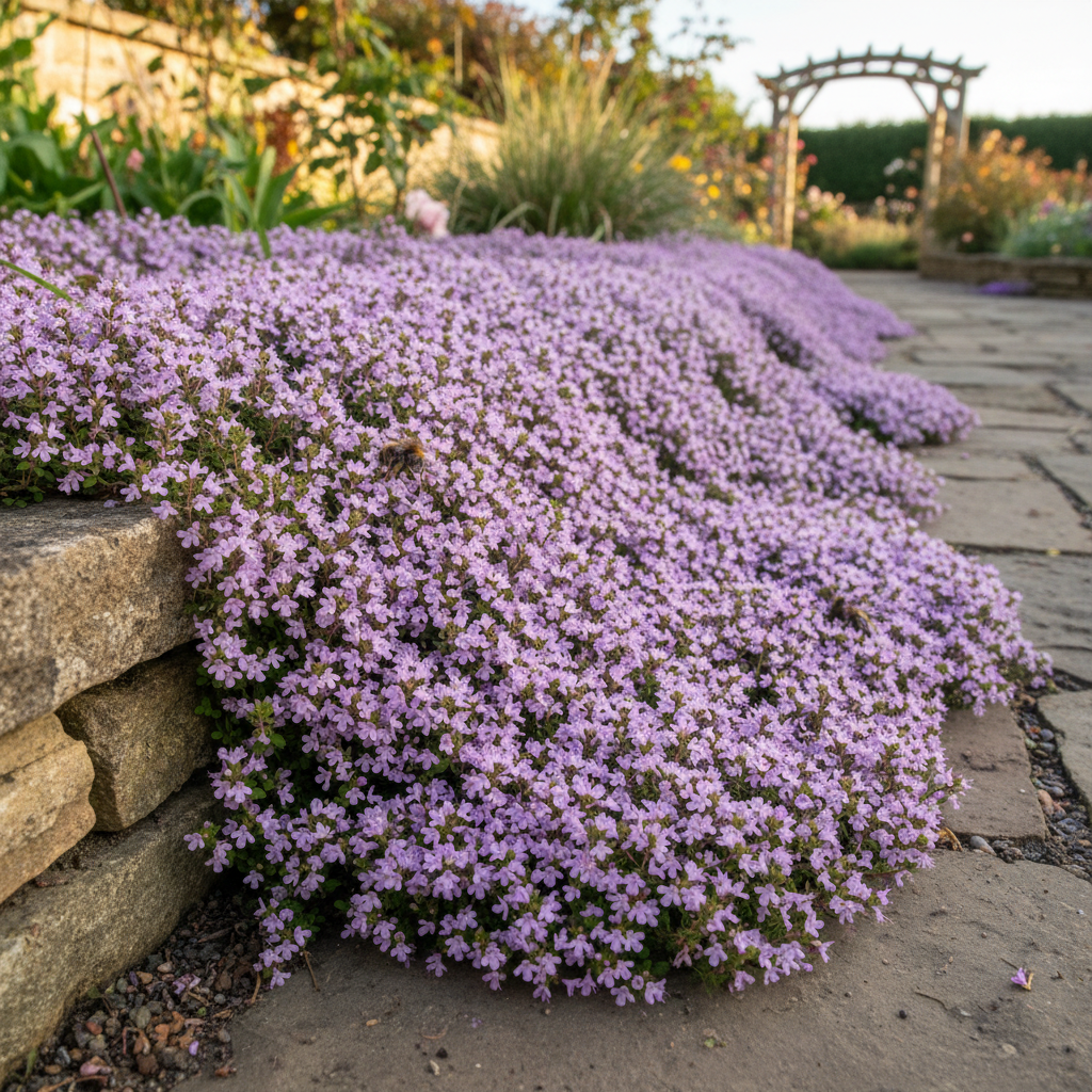 Creeping Thyme (Thymus serpyllum) Flower Seeds Mix – Heirloom Garden Plant