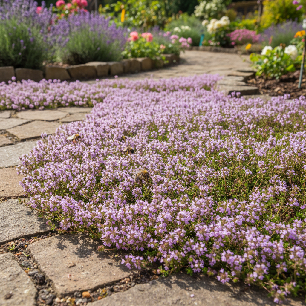 planting red creeping thyme seeds Creeping Thyme (Thymus serpyllum) Flower Seeds Mix – Heirloom Garden P – Pure Asia Seeds