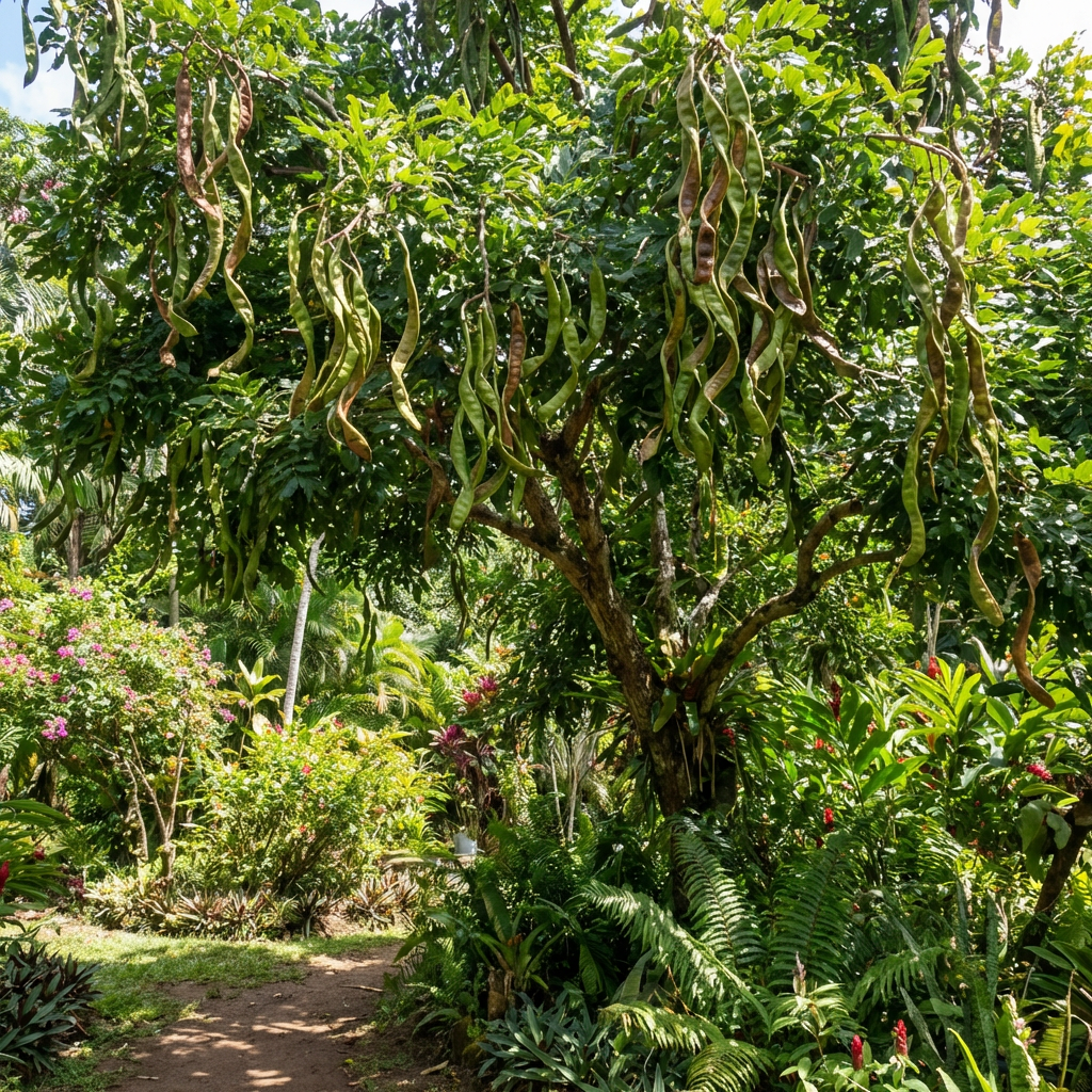 Samen der Tropenfrucht Eiskastanie für den Hausgarten