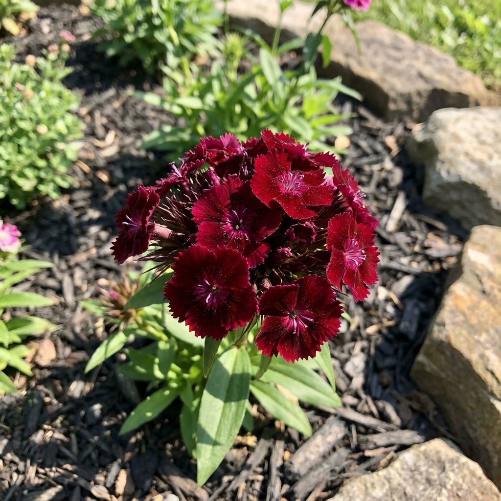 Dianthus Maroon Flower Seeds for Vibrant Planting and Rich Blooms