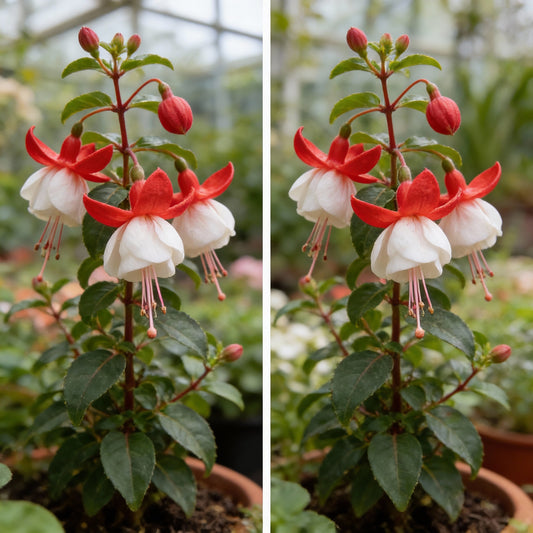 Red and White Fuchsias Seeds for Planting