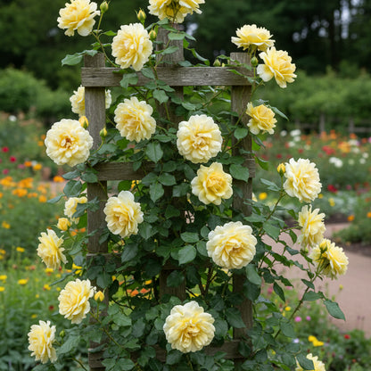 Light Yellow Climbing Rose Seeds for Planting - Beautiful Garden Climber Roses