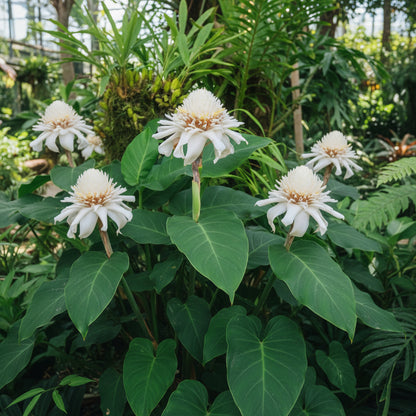 White Etlingera Elatior Flower Seeds for Planting  Tropical Beauty