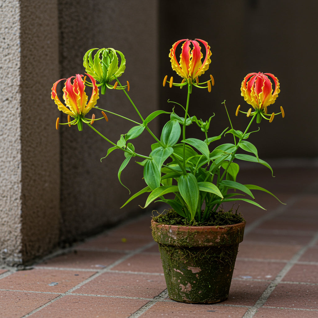 Red Yellow Gloriosa Rothschildiana Flower Seeds