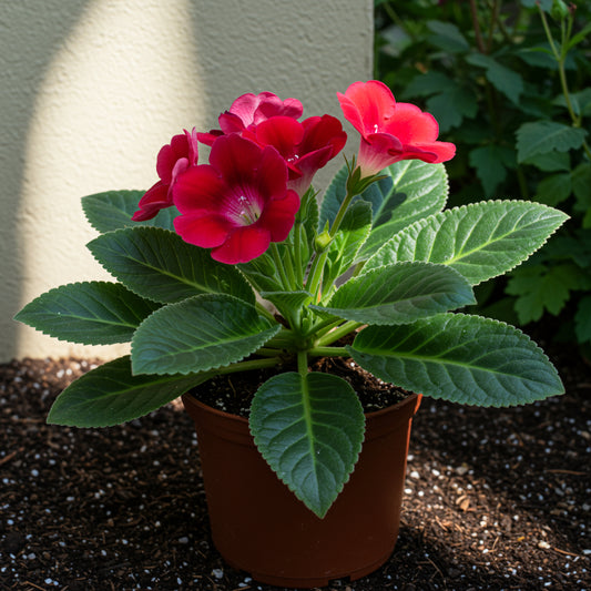 Red Gloxinia Flower Seeds for Lush Blooms  Easy Planting