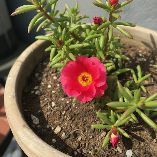 Red Portulaca Flower Seeds for Planting - Annual Colorful Blooms for Your Garden