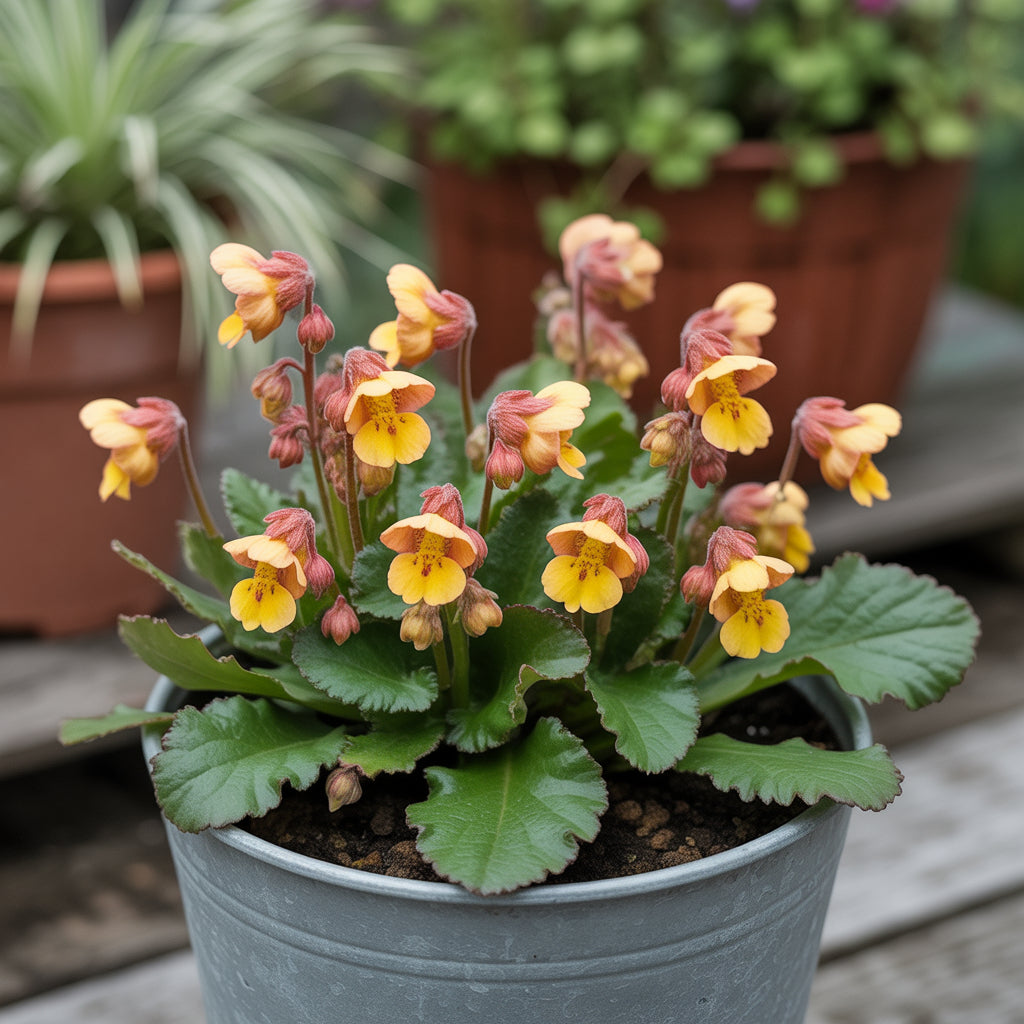 Yellow and Red Calceolaria Flower Seeds for Planting