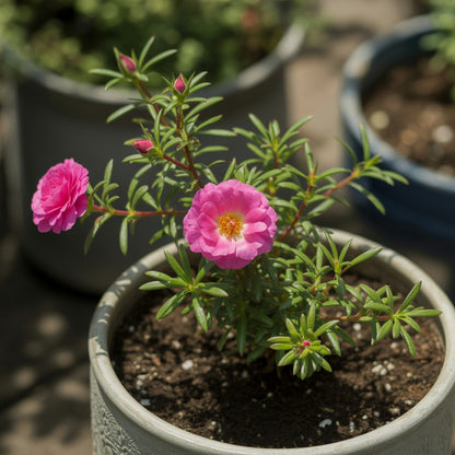 Pink Portulaca Rose Flower Seeds for Vibrant Garden Planting