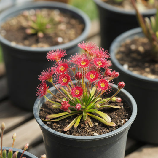 Red Drosera Seeds for Planting  Exotic Carnivorous Flower