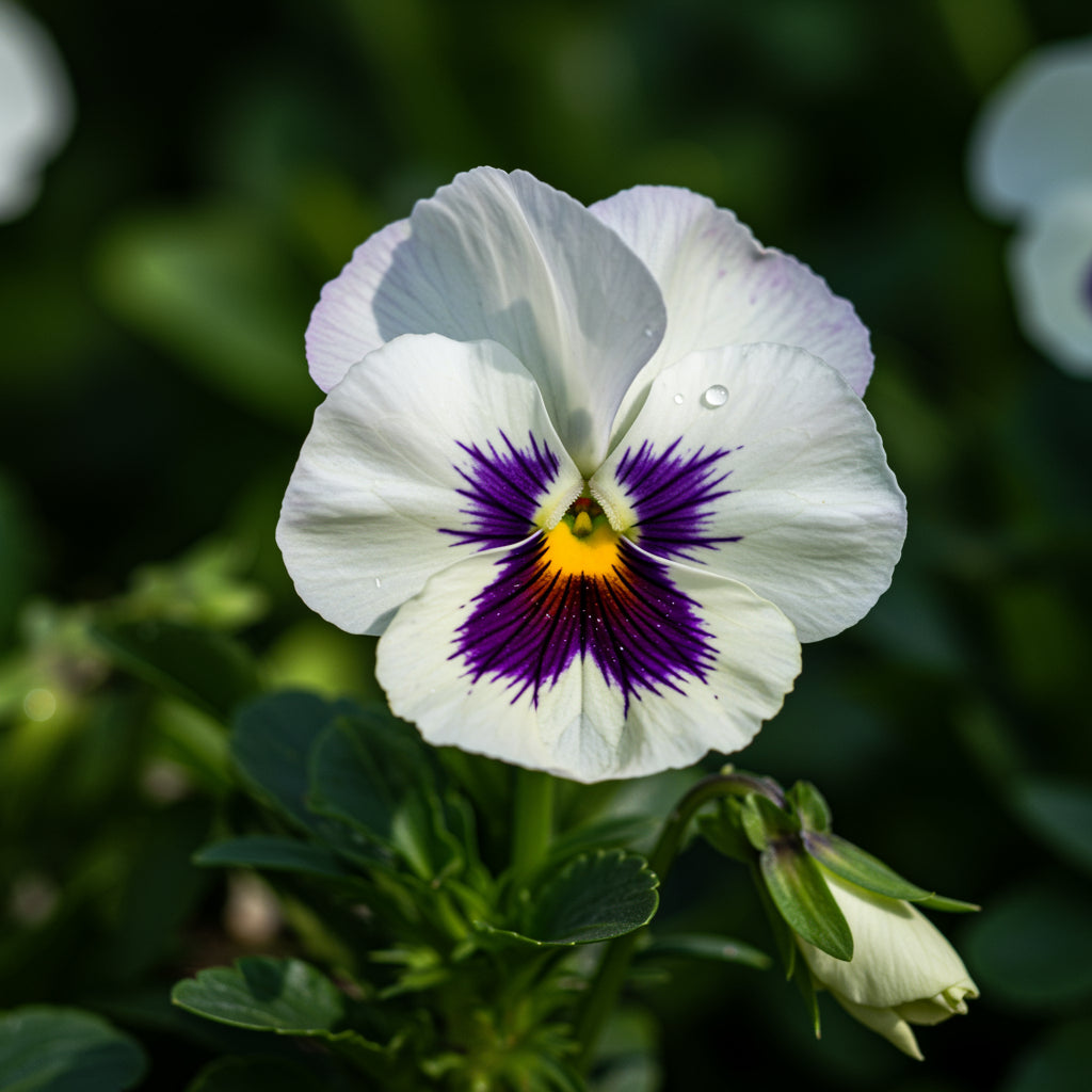 White Pansy Flower Seeds for Planting - Perfect for Adding Graceful Blooms to Your Garden