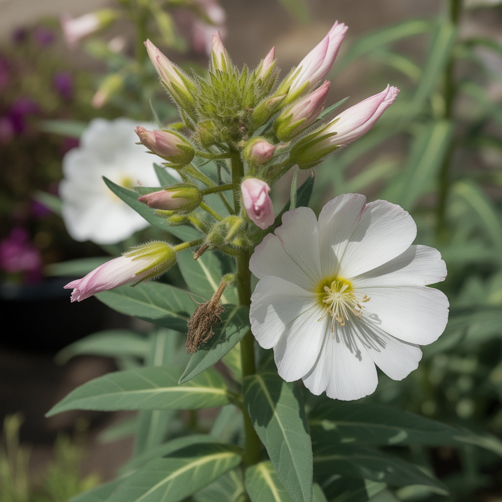 White Oenothera Flower Seeds for Planting - Elegant Annual Blooms