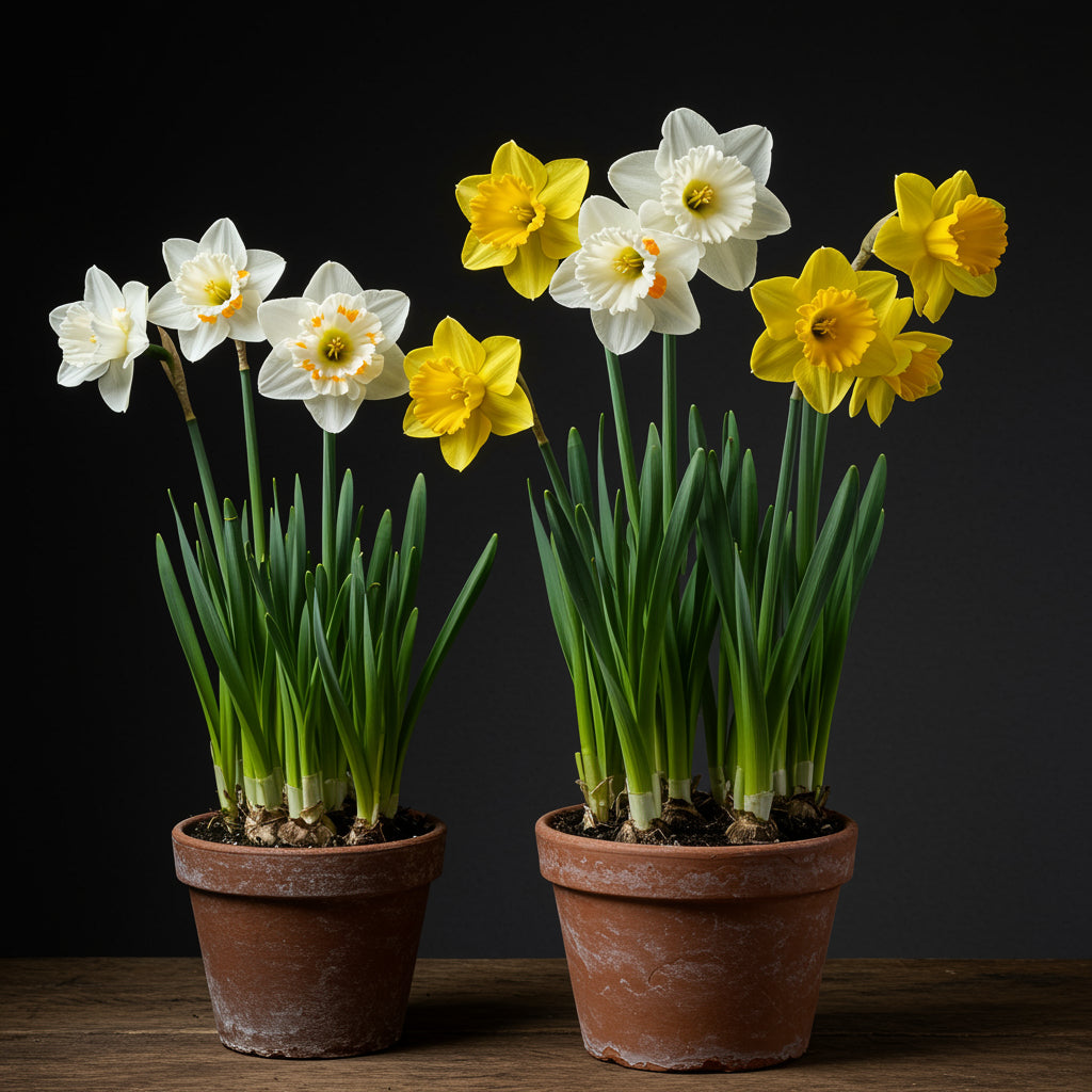 Double Narcissus Flower Seeds for Planting - White & Yellow Varieties