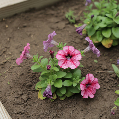 Plant Petunia Flower Seeds in Pink for Lush Elegance and Striking Beauty