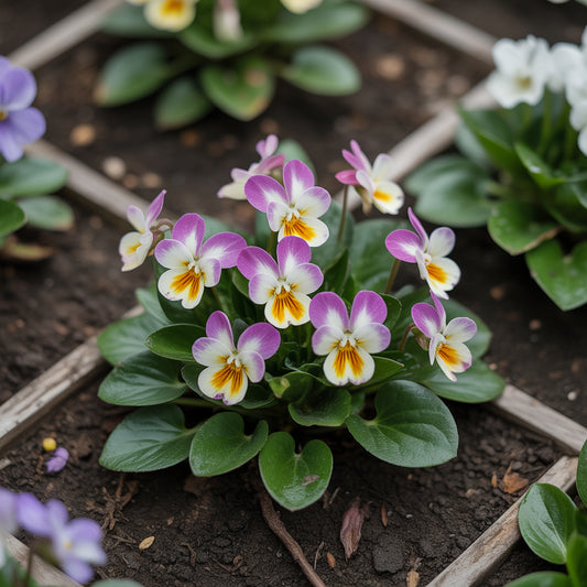 Mini Violet Rare Flower Seeds for Planting Yellow and Pink - Perfect for Lush Greenery and Unique Environments
