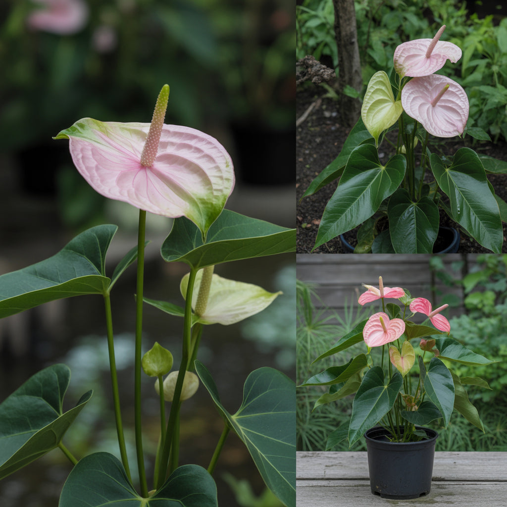 Pale Pink Anthurium Andraeanu Seeds for Planting - Vibrant Blooms for Your Garden