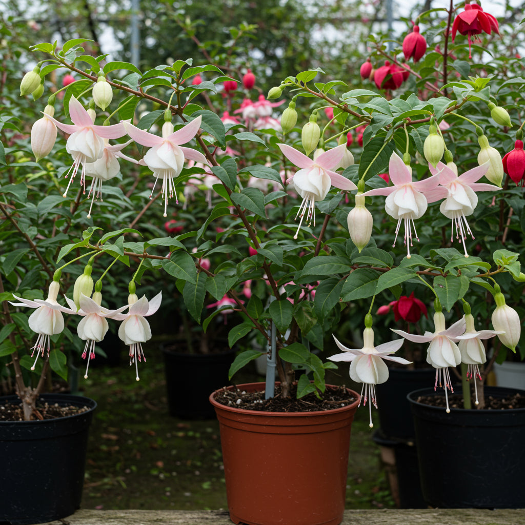 Fuchsia Flower Seeds for Planting - Green & White Variety