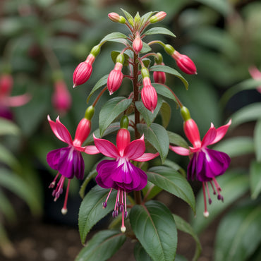 Fuchsia Flower Seeds for Planting - Vibrant Red Annuals for Your Garden