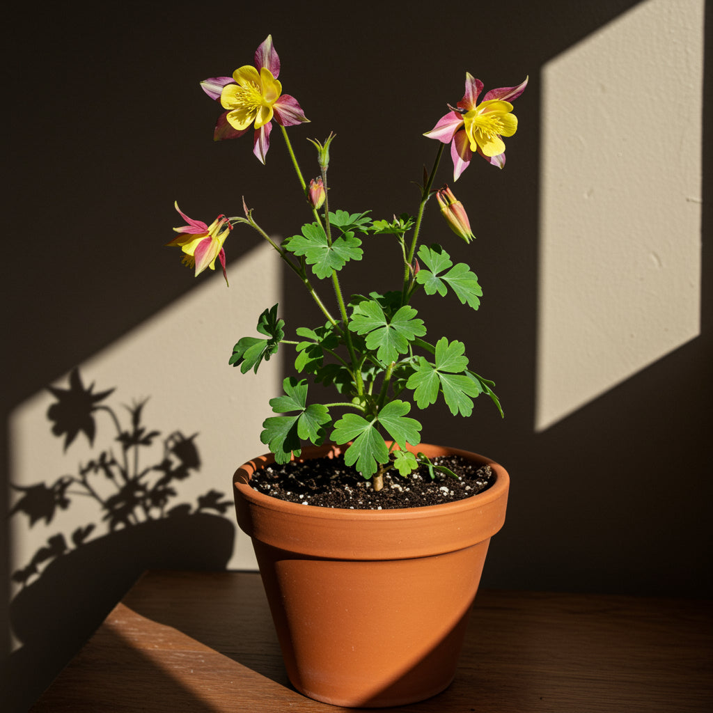 Red Yellow Aquilegia Flower Seeds Planting