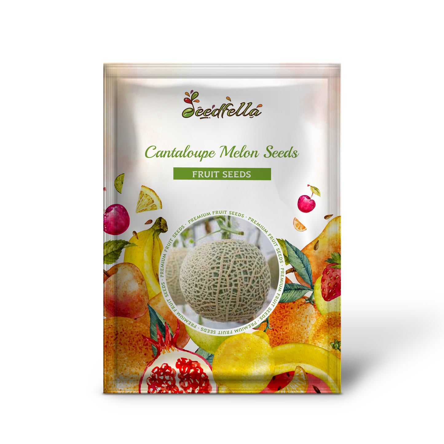 Cantaloupe Melon Seeds for Planting - Green and White Variety