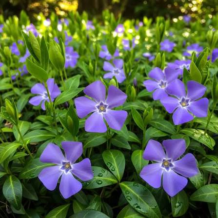 Periwinkle Flower seeds for Planting - Colorful Display, Heirloom & GMO Free Seeds for Home Garden