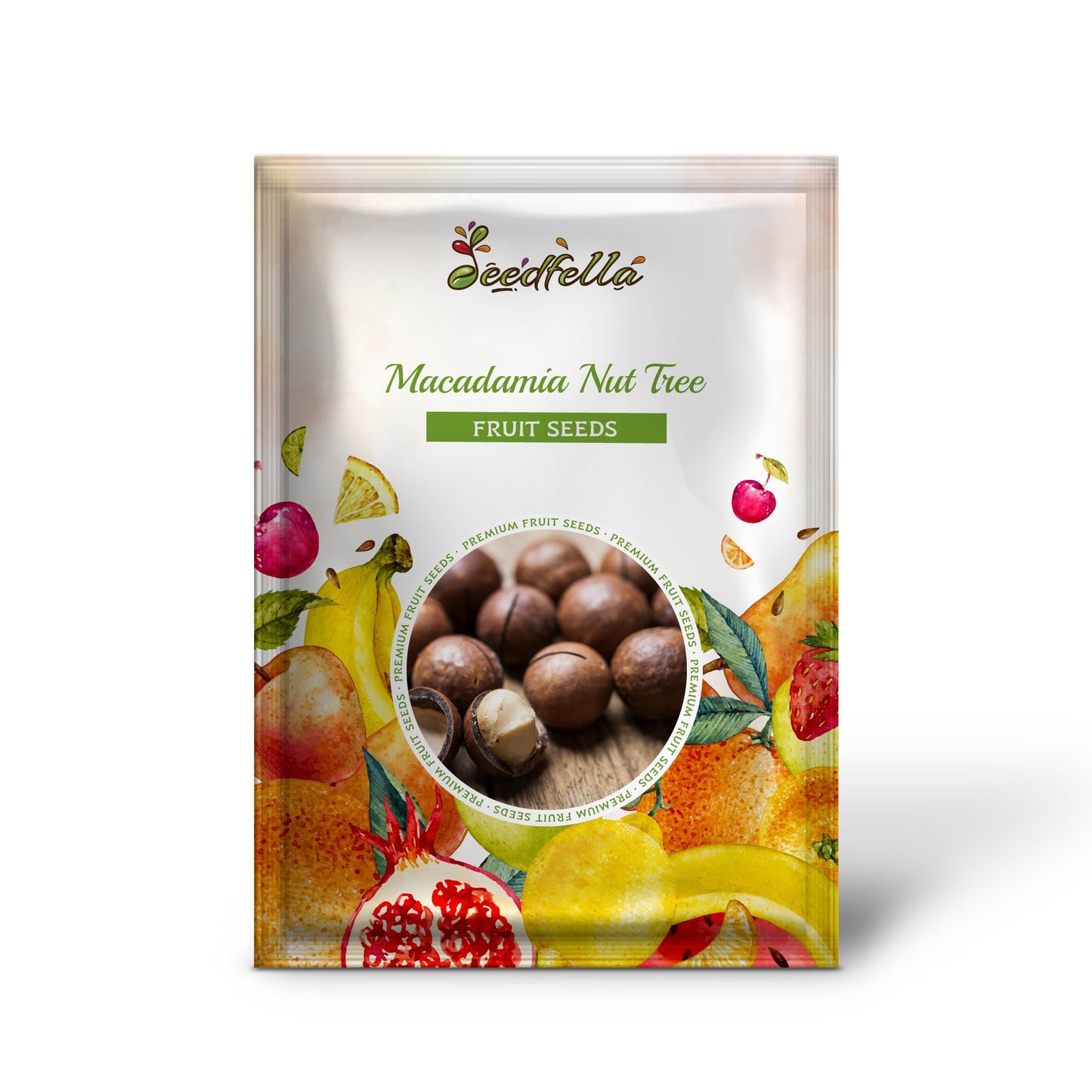 Macadamia Nut Tree (Macadamia Integrifolia) Brown Shell Beige Nut Fruit White & Pink Flower Seeds