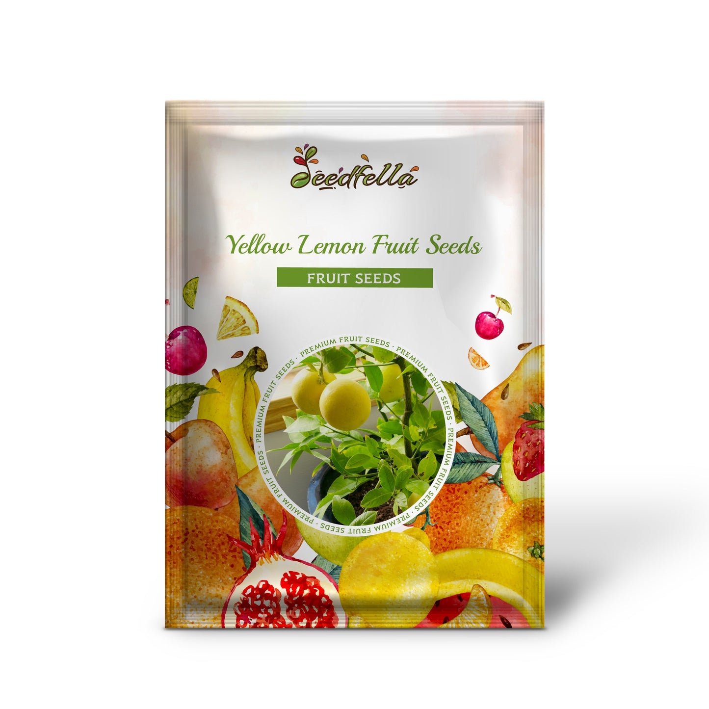 Yellow Lemon Fruit Seeds Planting Citrus