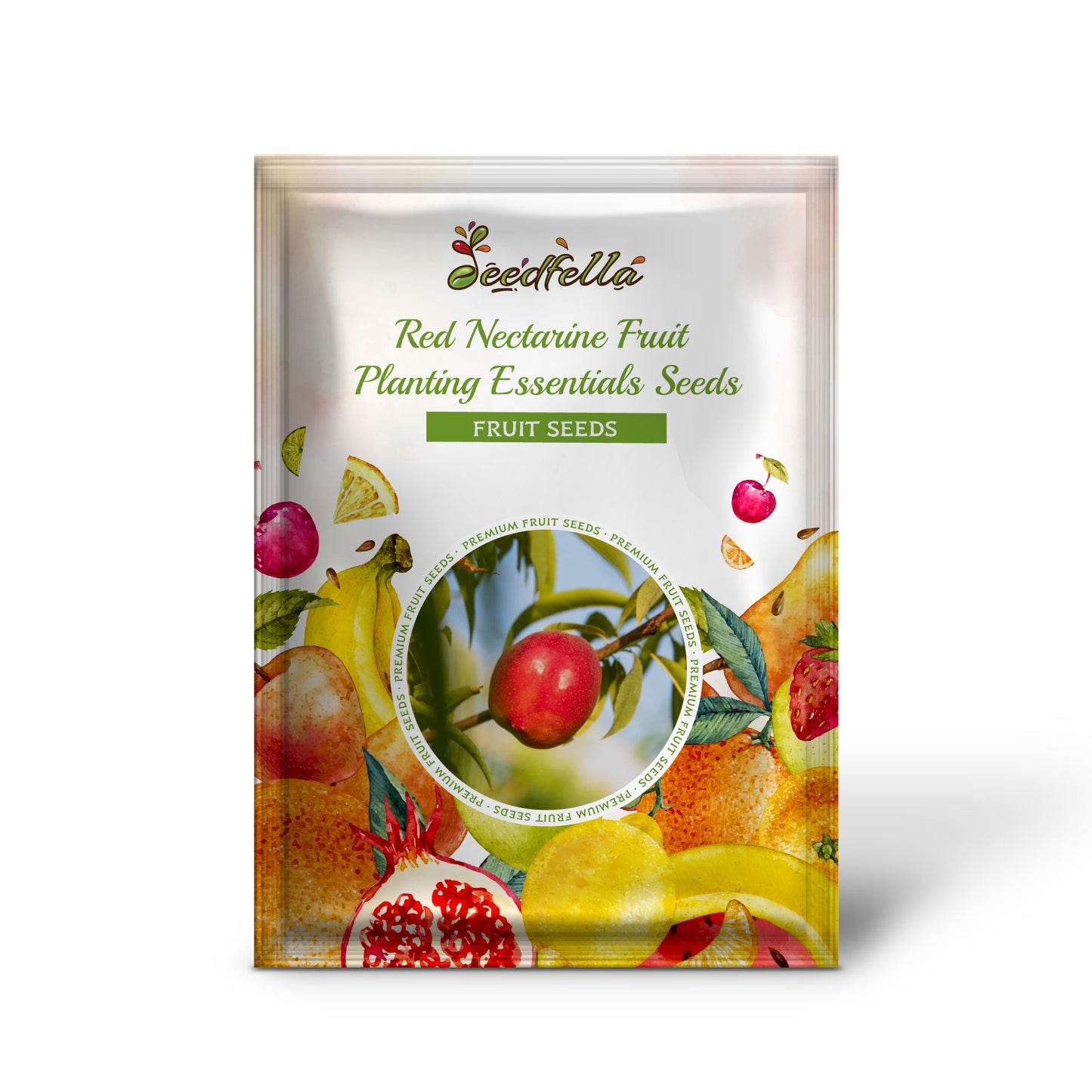 Red Nectarine Fruit Planting Essentials - Seeds for Delicious Homegrown Fruits and Abundant Harvest in Your Garden