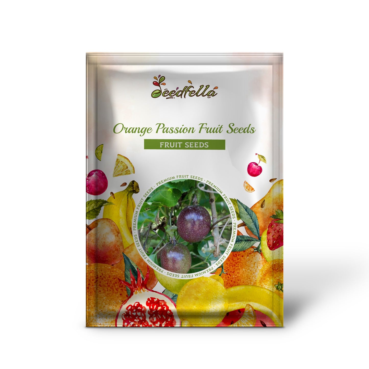 Orange Passion Fruit Seeds for Planting - Grow Exotic Passiflora Edulis