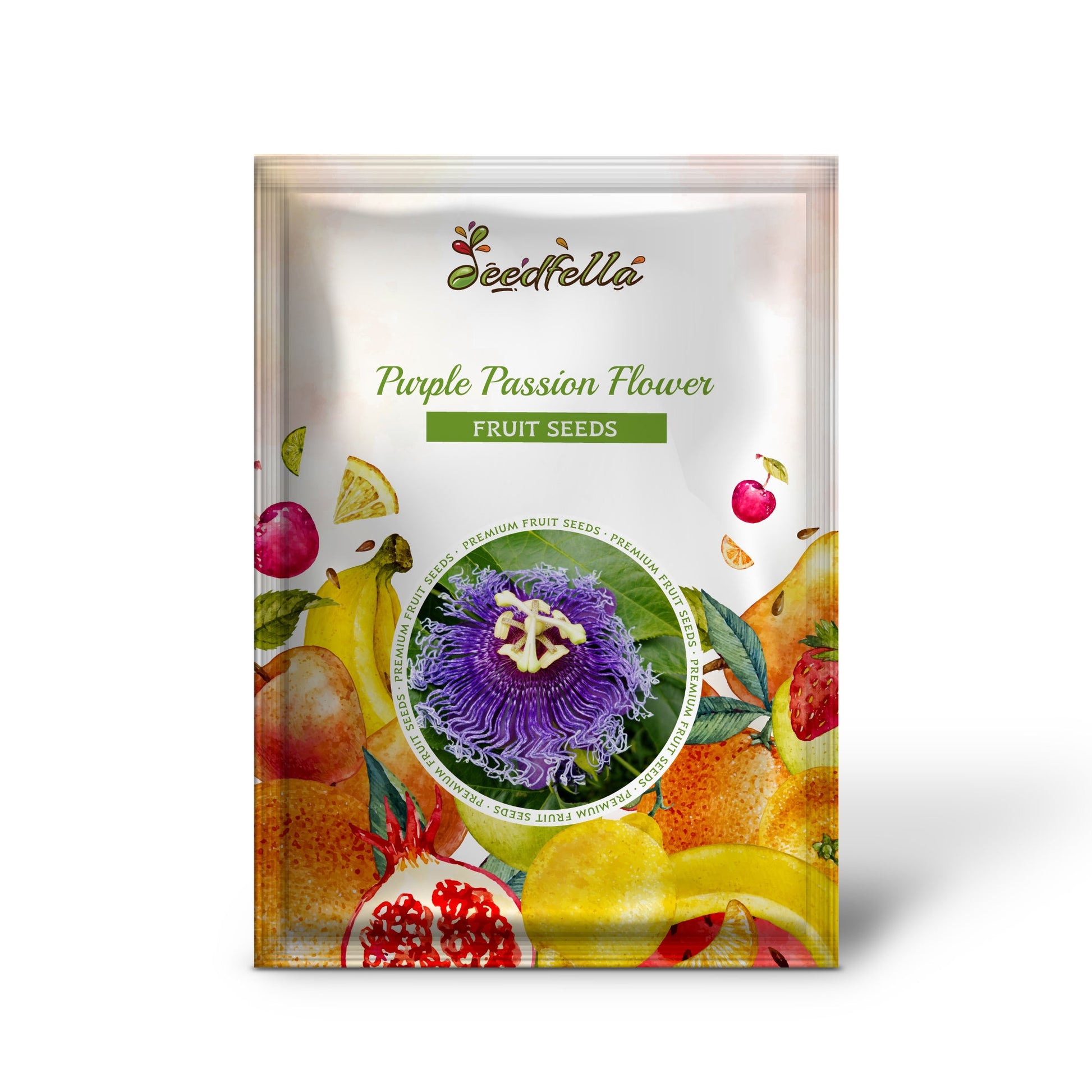 flower fruit seed Purple Passion Flower Passion Fruit Granadilla Passiflora Incarnata Vine Seeds Organic Garden Seeds – Pure Asia Seeds