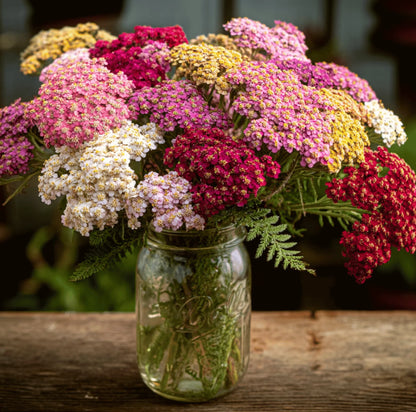 Mixed Yarrow Flower seeds for Planting - Easy to Grow, Heirloom & GMO Free Seeds for Home Garden