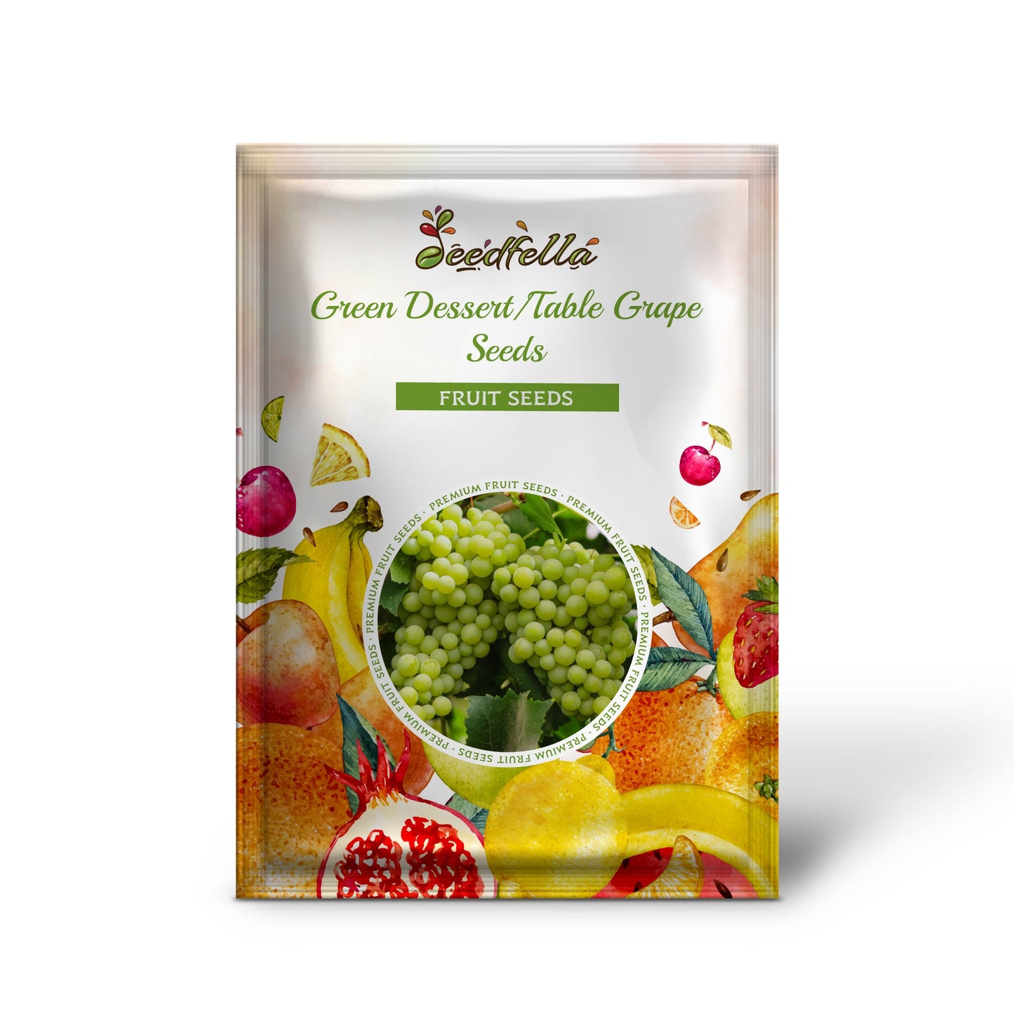 Green Dessert/Table Grape (Vitis vinifera) Fruit Vine Seeds